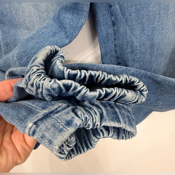 MOTHER The Wrapper Patch Springy Ankle We The Animals Blue Size 24 - Picture 14 of 15